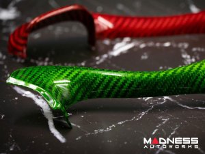 Alfa Romeo Stelvio Steering Wheel Trim - Carbon Fiber - Upper Trim Piece - Italian Theme - QV Model